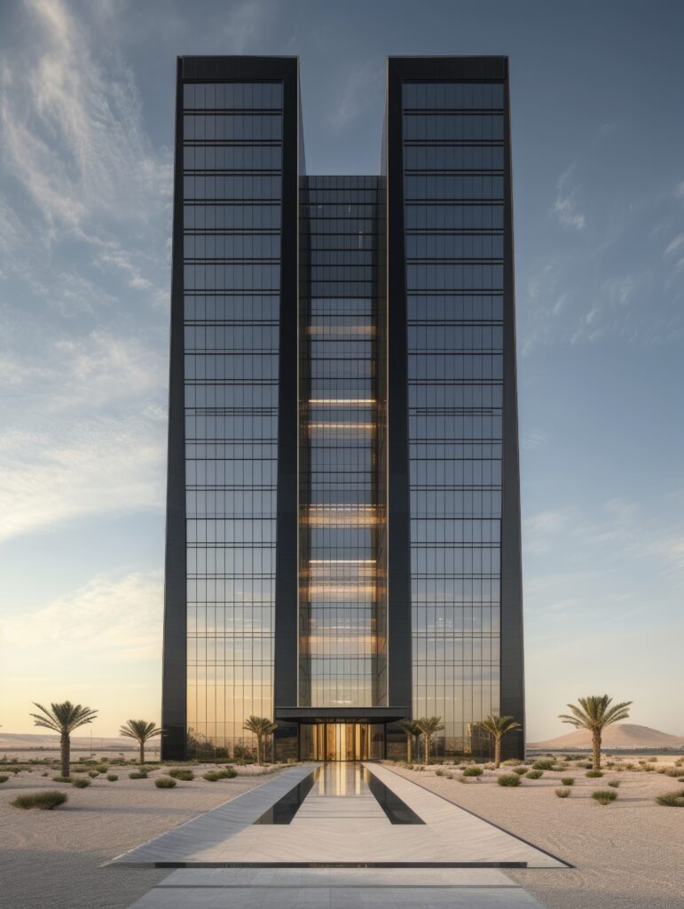 Futuristic building by Damac Properties Dubai
